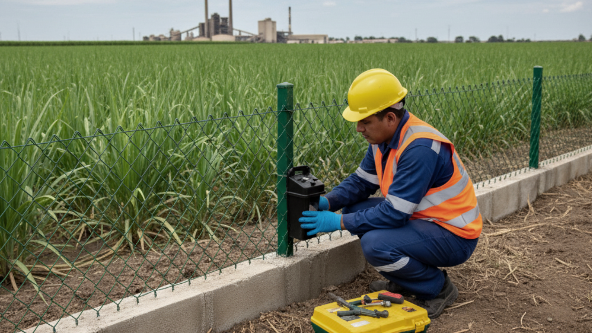 Desratización — inspección perimetral en granja
