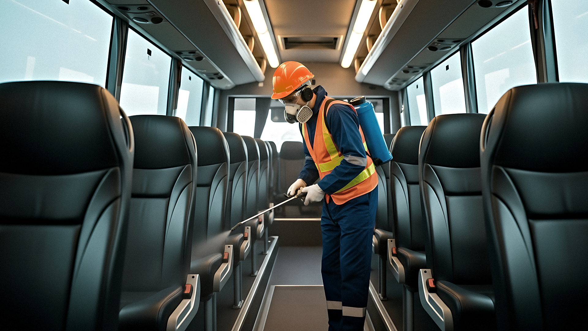 Fumigación en buses — aplicación técnica