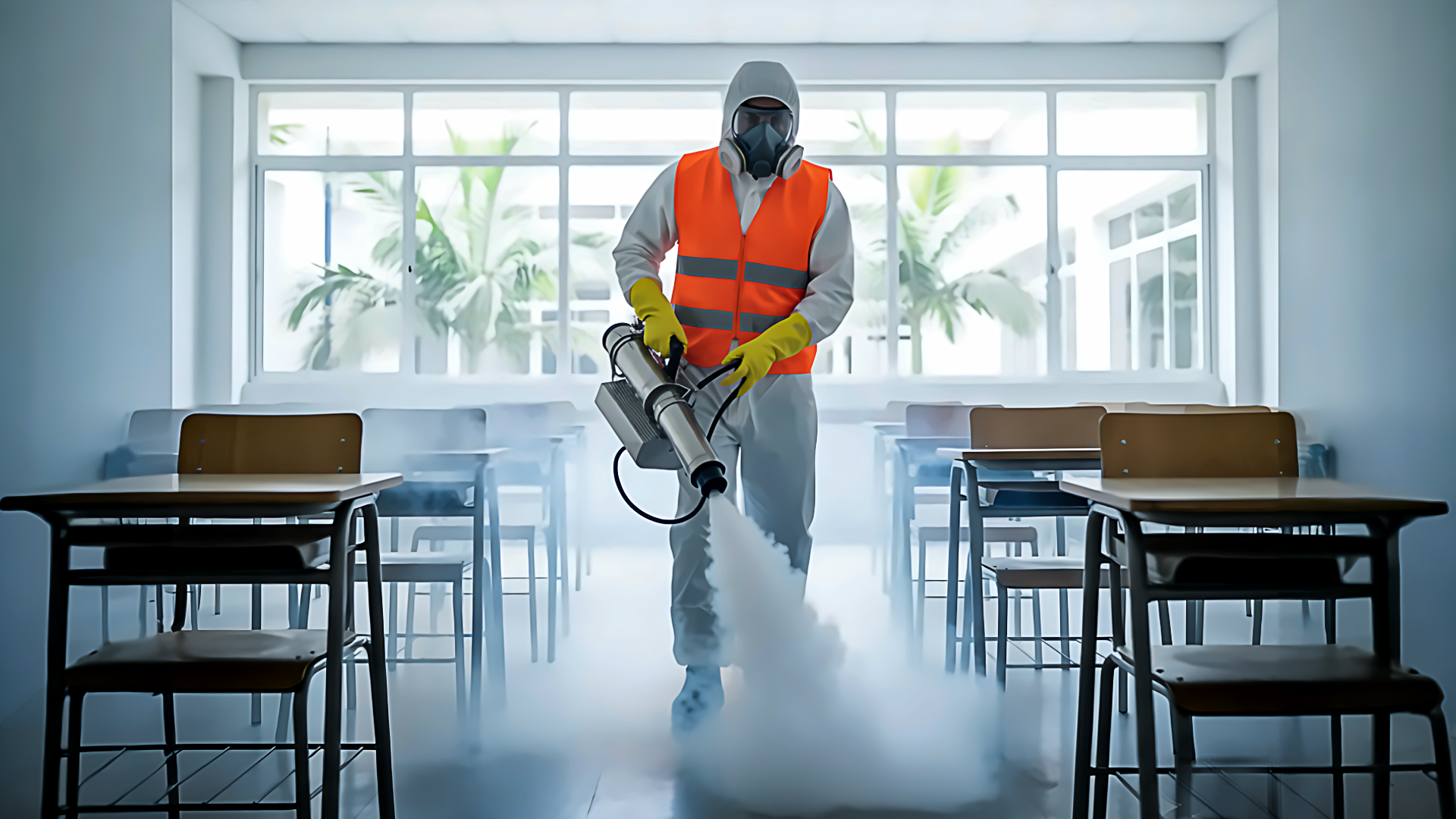 Control de dengue — termonebulización en patios