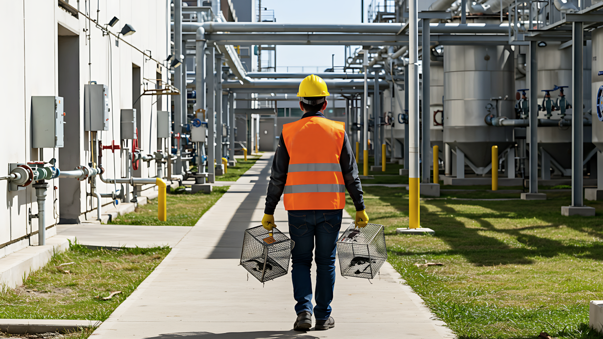 Desratización industrial — estaciones y trampas